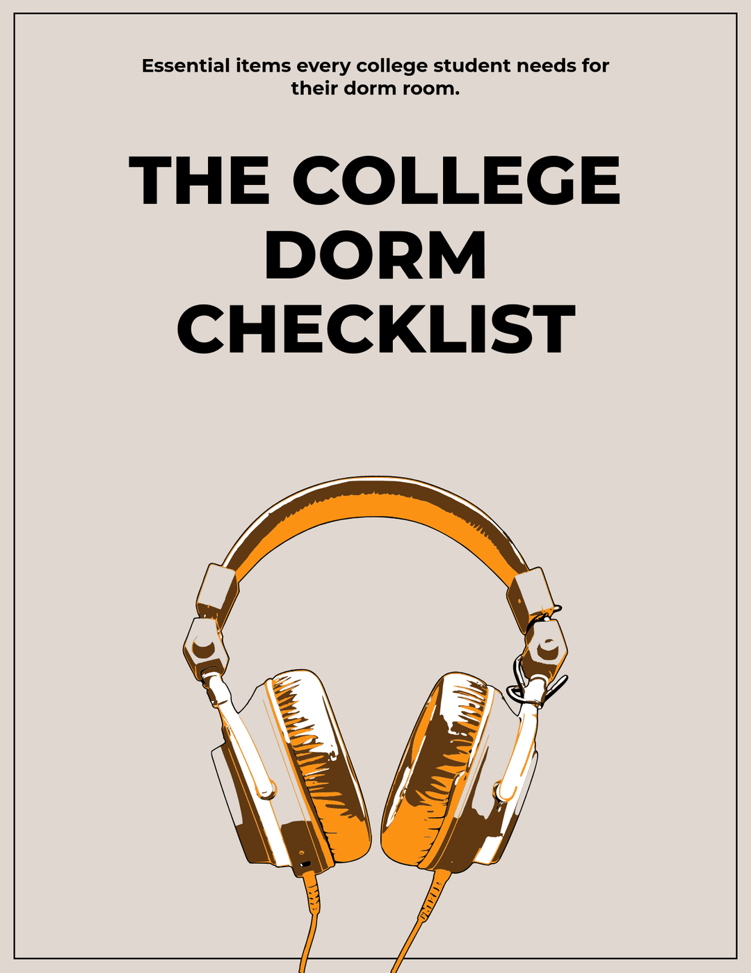 The College Dorm Checklist
